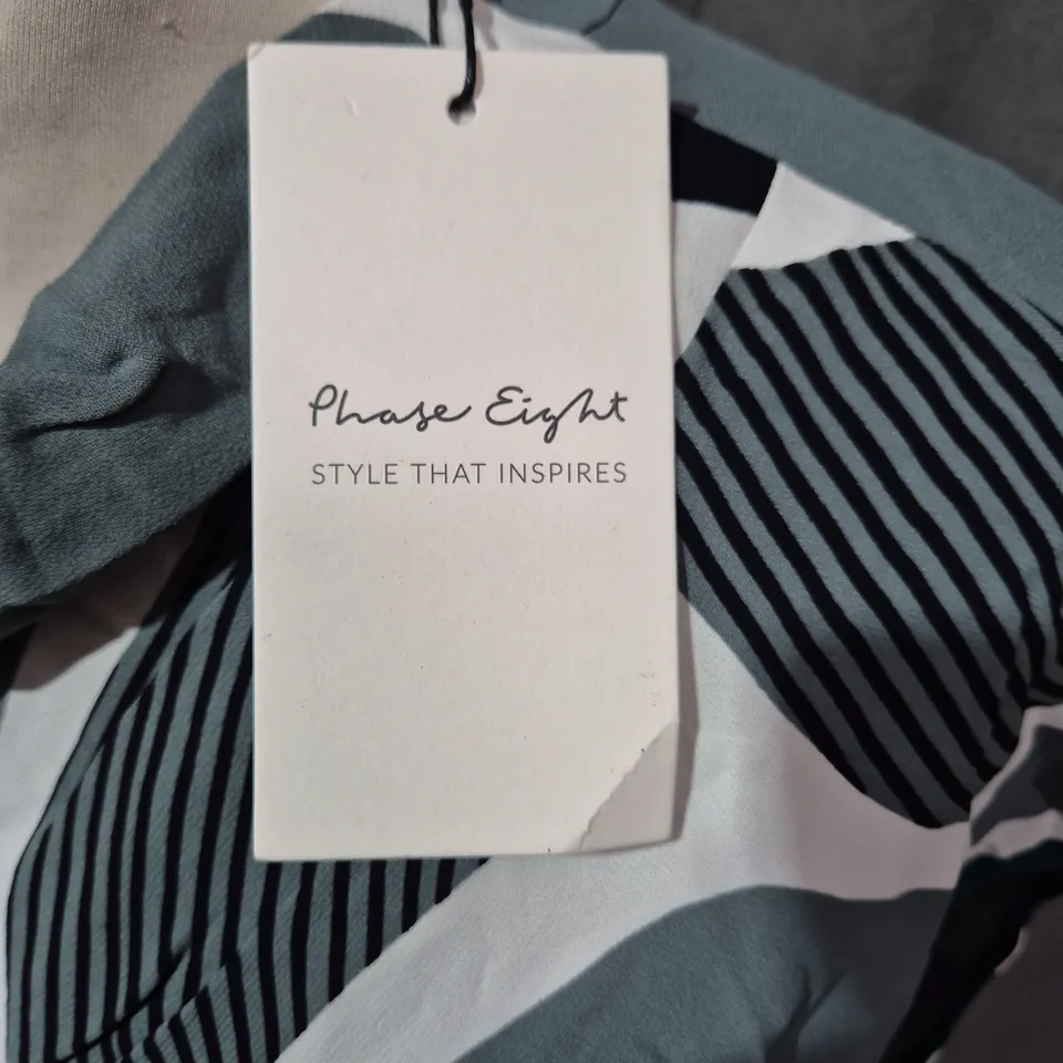 PHASE EIGHT ZAYNAB GREEN DRESS – UK 14