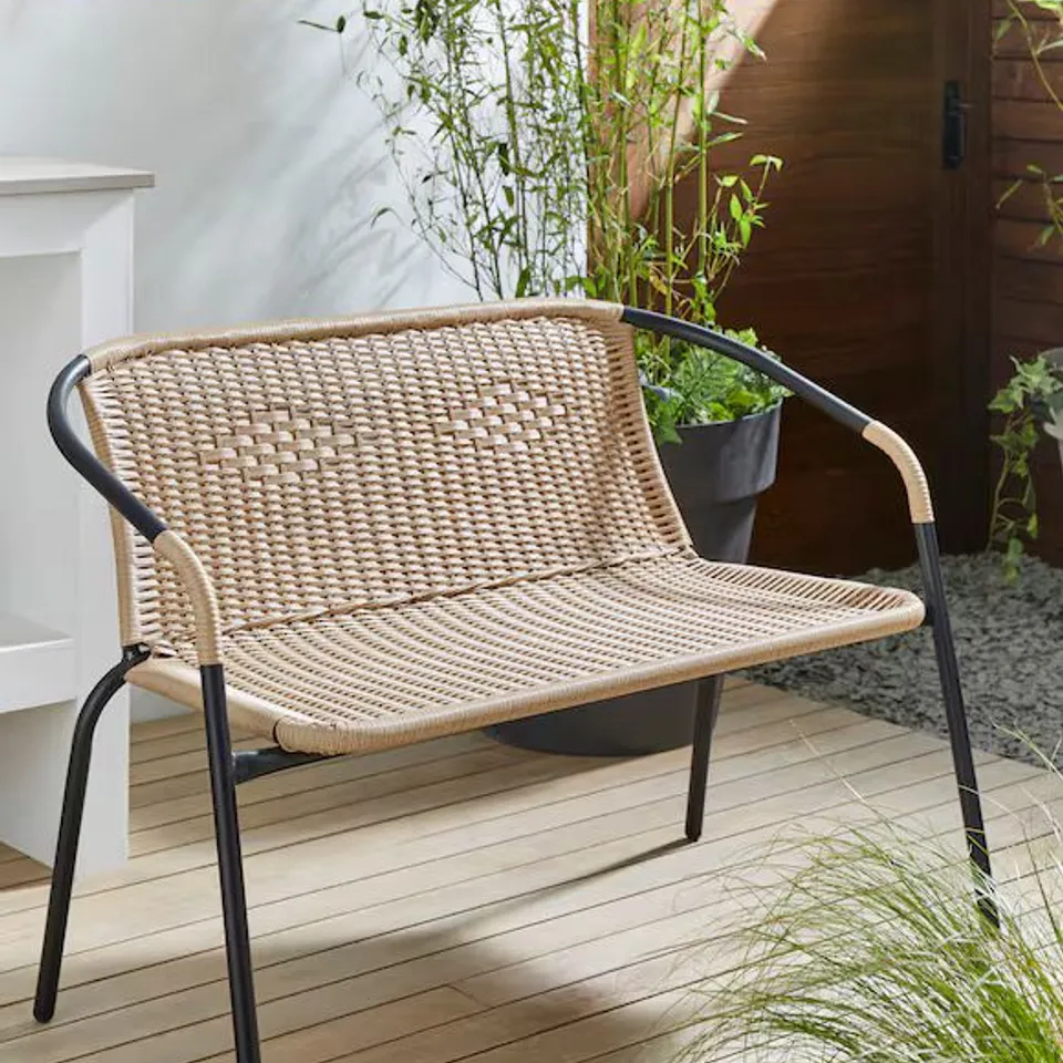 RATTAN BENCH