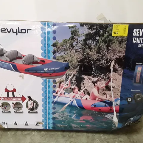 BOXED SEVYLOR TAHITI PLUS 3 PERSON INFLATABLE KAYAK