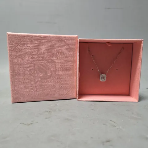 BOXED SWAROVSKI MILLENIA OCTAGON PENDANT NECKLACE 