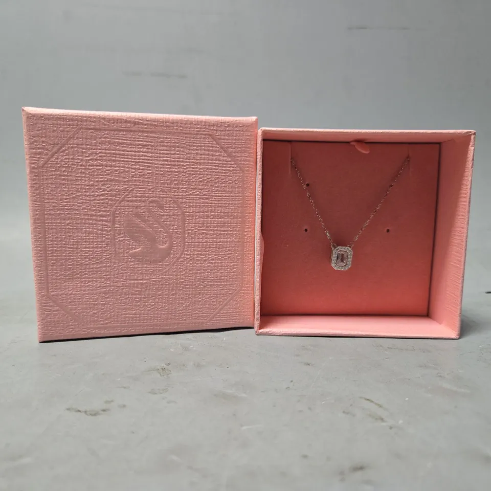 BOXED SWAROVSKI MILLENIA OCTAGON PENDANT NECKLACE 