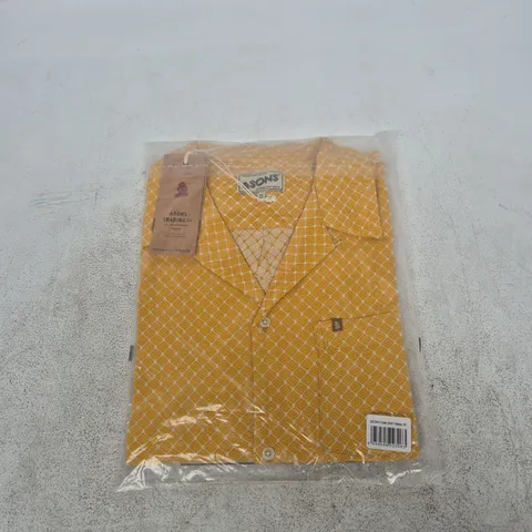 &SONS VISTA SHIRT YELLOW, MEN'S SHIRT, SIZE M