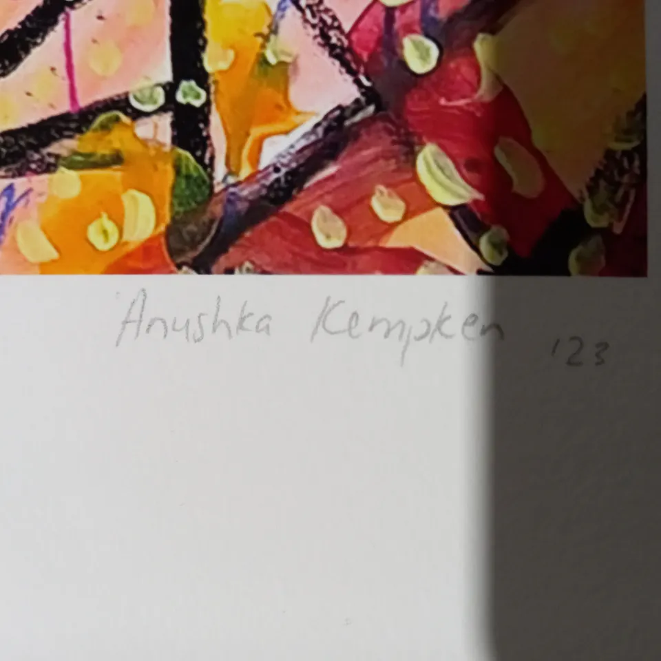 ANUSHKA KEMPKEN SIGNED LIMITED EDITION (6/22) "A BURNING HEART" ART PRINT