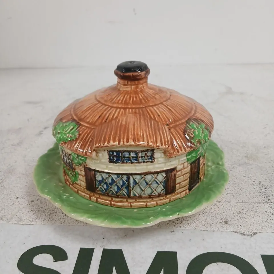 ENGLISH BESWICK CERAMIC COTTAGE WARE BUTTER OR CHEESE DISH
