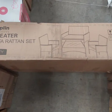 BOXED KEPLIN 4 SEATER SOFA RATTAN SET
