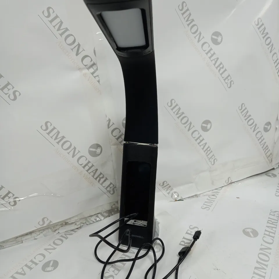 BELL & HOWELL RECHARGEABLE LED DESK LAMP WITH ALARM