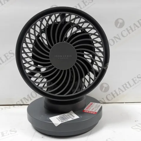 JOHN LEWIS AND PARTNERS SPECTRUM DESK FAN