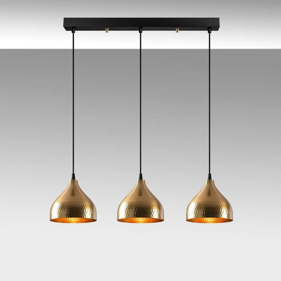 BOXED PANDOREX 3 LIGHT KITCHEN ISLAND DOME PENDANT 