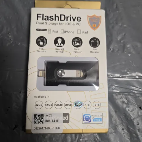 APPROXIMATELY 50 BOXED FLASH DRIVE DUAL STORAGE FOR IOS AND PC