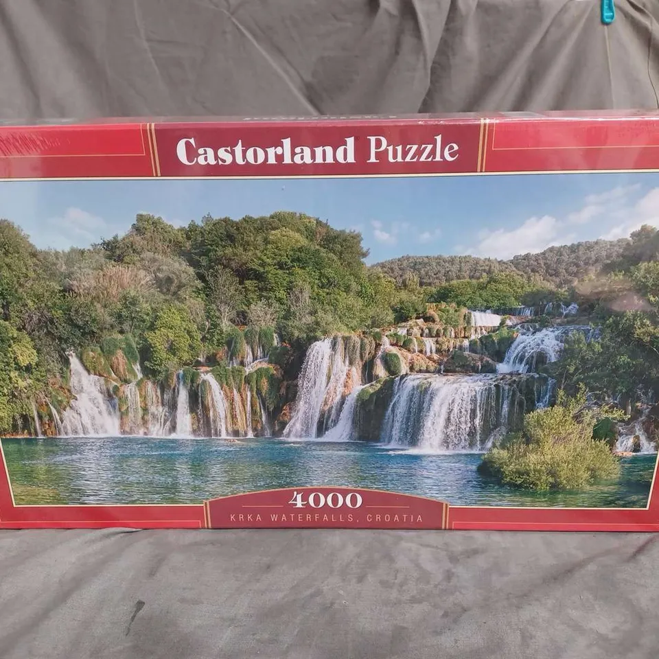 SEALED CASTORLAND PUZZLE KRKA WATERFALLS CROATIA 4000 PCS