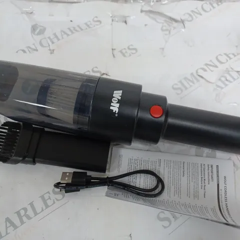 BOXED WOLF CORDLESS CAR BUDDY VACUUM CLEANER