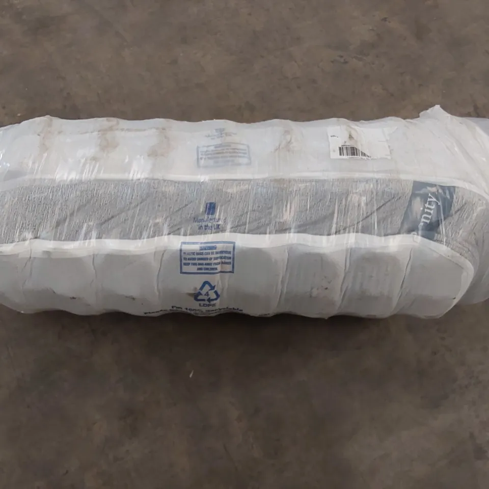 QUALITY BAGGED AND ROLLED 3' ADAMINE SERENITY COIL SPRING AND COMFORT FOAM HYBRID SINGLE MATTRESS 