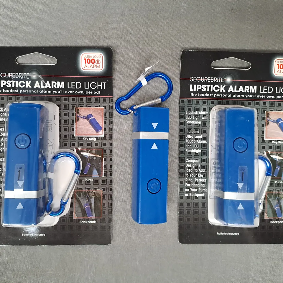 BOXED 3X SECUREBRITE LIPSTICK ALARM LED LIGHTS