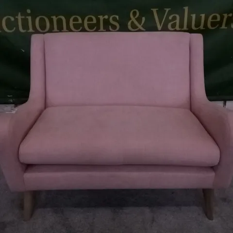 QUALITY DESIGNER LOVESEAT - PINK FABRIC