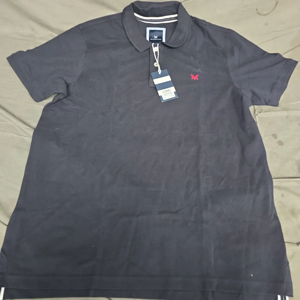 CREW CLOTHING COMPANY CLASSIC PIQUE POLO SHIRT – NAVY, UK XXL