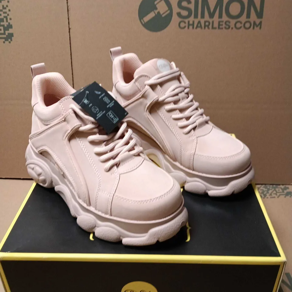 BUFFALO VEGAN WOMEN’S CHUNKY SNEAKER – PALE PINK SIZE EU 39