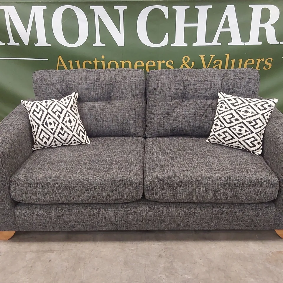 PRENT FABRIC 3 SEATER SOFA - GREY RRP £899