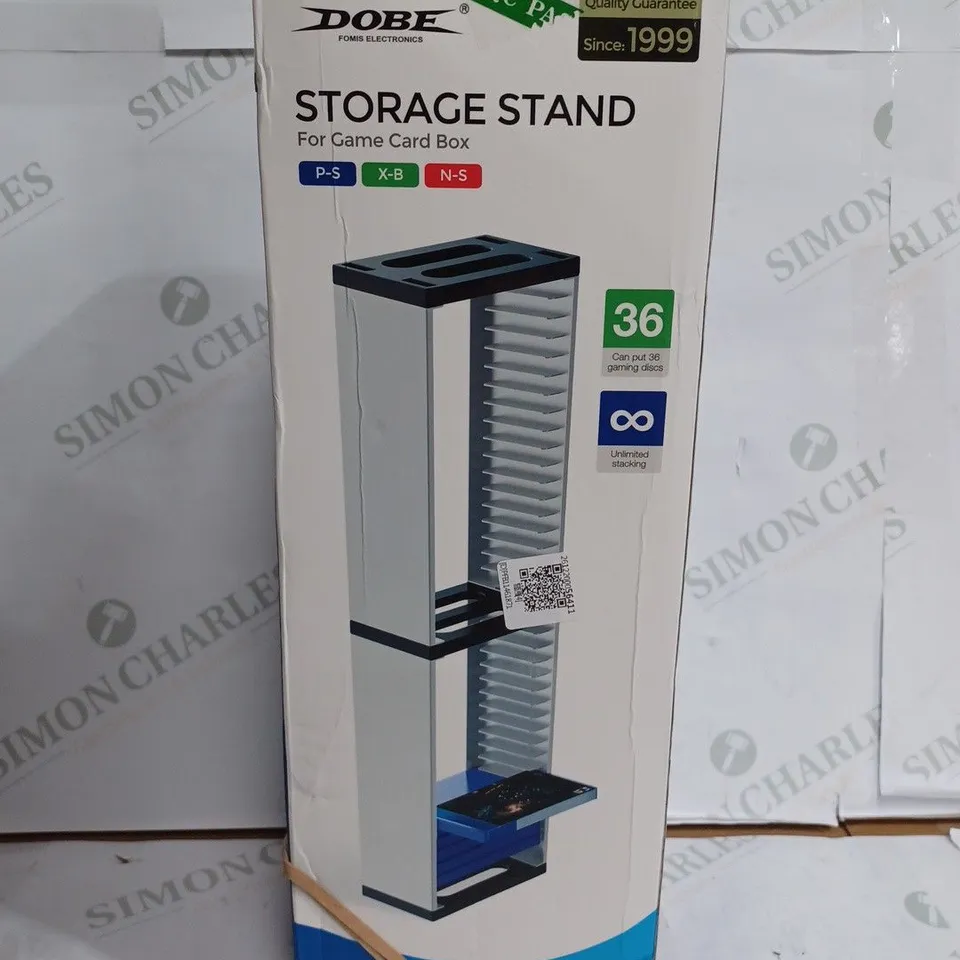 DOBE GAME STORAGE TOWER 36 GAME DISC STACKABLE RACK STAND HOLDER PS4-5/ XBOX/NS
