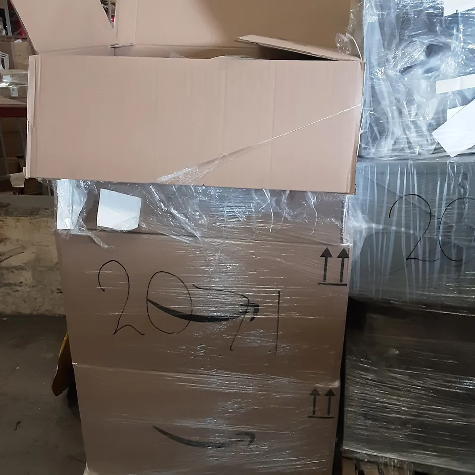 PALLET OF ASSORTED PRODUCTS INCLUDING RAINBOW FACE MASK, MOKO CHARGING DOCK CHARGER FOR PS5 CONTROLLER, SOUNDS LIKE NASHVILLE CD, A5 PAPER, CHRISTMAS TREE SKIRT, 200PC UPHOLSTERY TACKS   