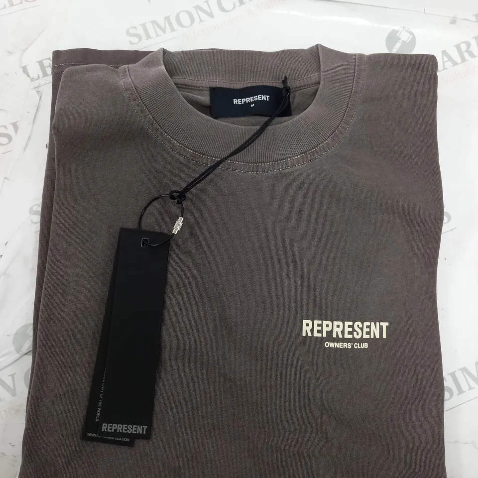 REPRESENT BROWN T-SHIRT - M