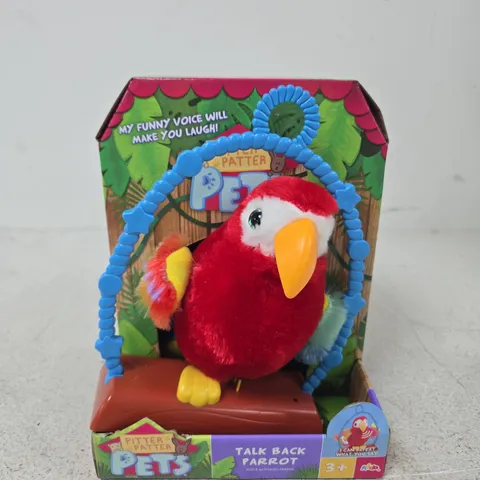PITTER PATTER PETS TALK BACK PARROT