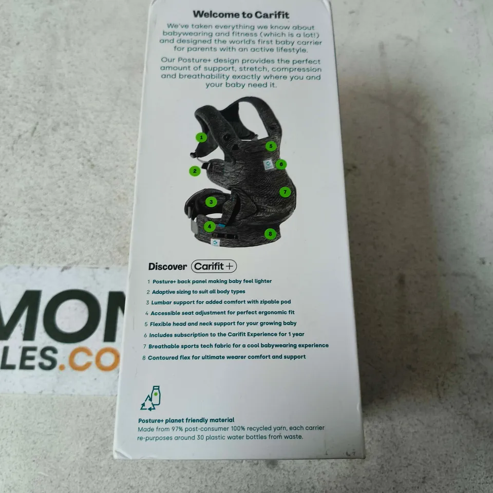 CARIFIT+ BABY CARRIER – COOL GREY