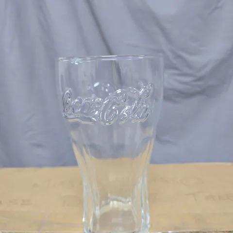 BOX OF APPROXIMATELY 24 COCA COLA GLASSES