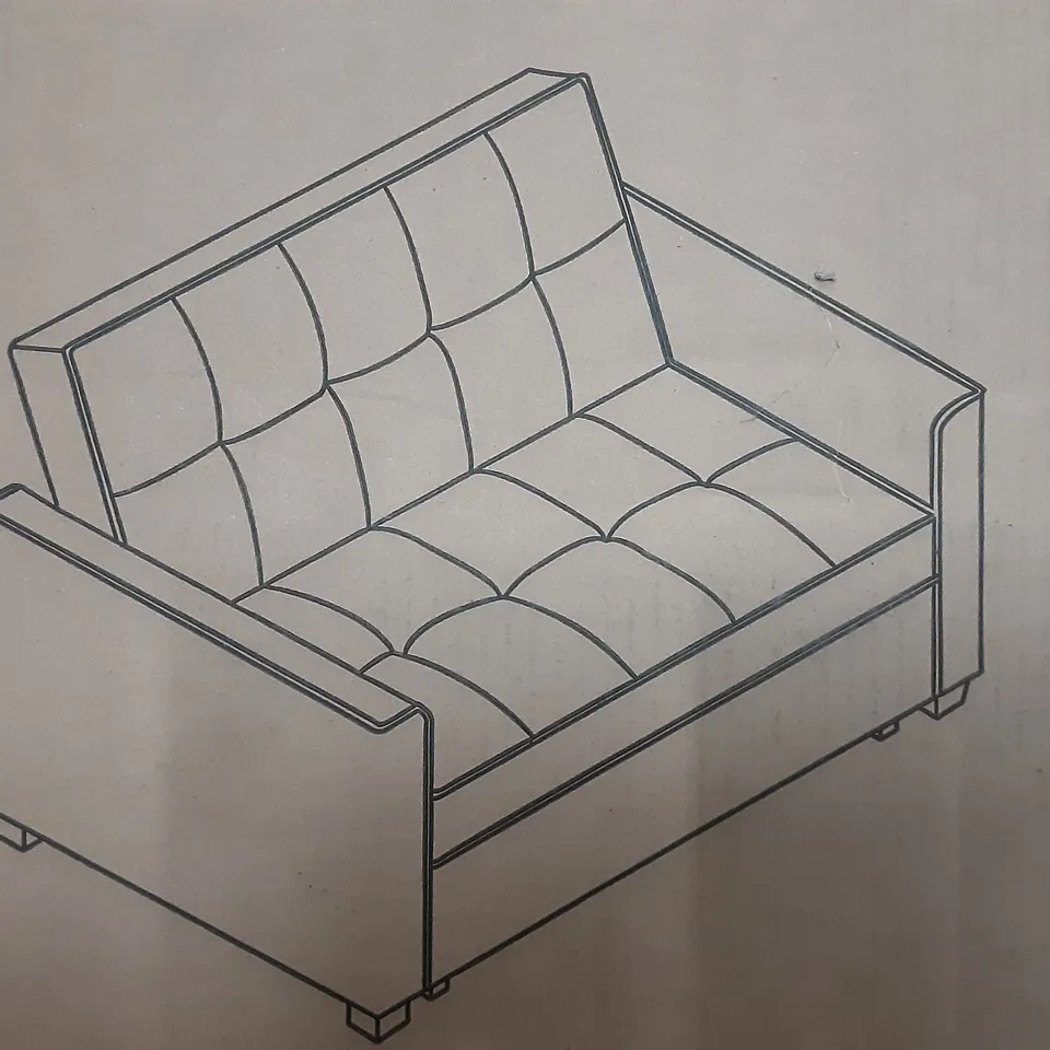 BOXED SUMMER 2 SEATER CLIC CLAC SOFA BED UPHOLSTERED IN MINK GREY 