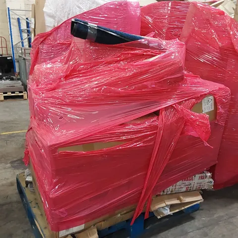 PALLET OF ASSORTED CONSUMER PRODUCTS TO INCLUDE; BLISSWOD EXECUTIVE OFFICE CHAIR, SHELF, DOOR MAT ECT