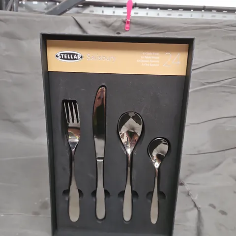 STELLAR SALISBURY 24 PIECE CUTLERY GIFT BOX SET