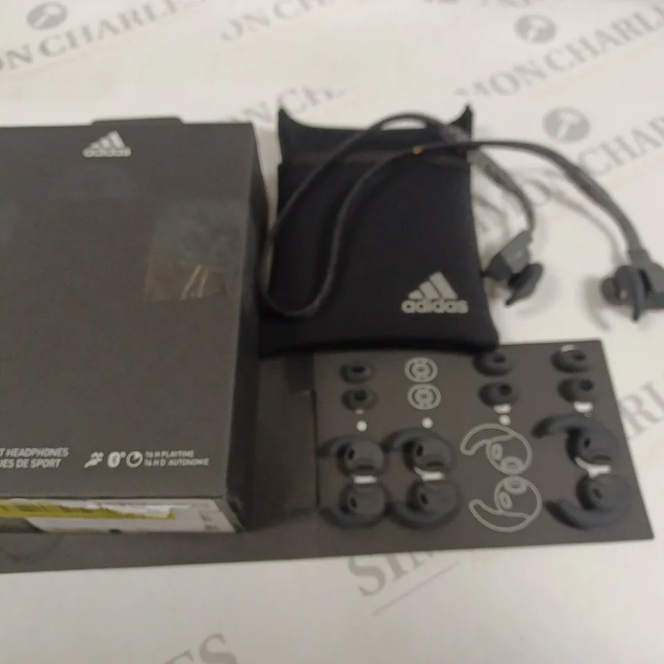 BOXED ADIDAS FWD-01 BLUETOOTH SPORT HEADPHONES - NIGHT GREY