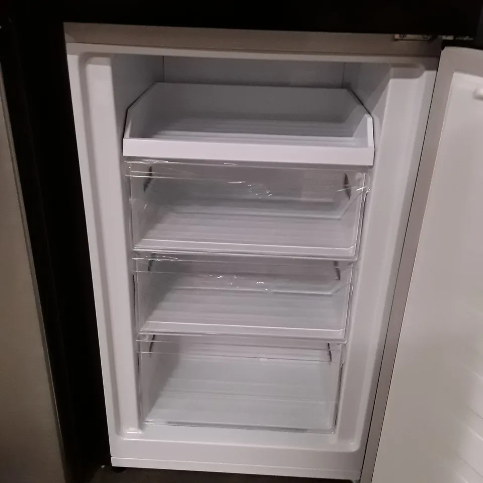 FRIDGEMASTER TALL STANDING FRIDGE FREEZER IN BLACK MC55251DEB - UNPROCESSED RAW RETURN 