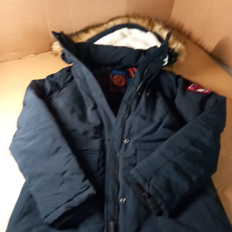 SUPERDRY EVEREST PARKA - ECLIPSE NAVY SIZE XS