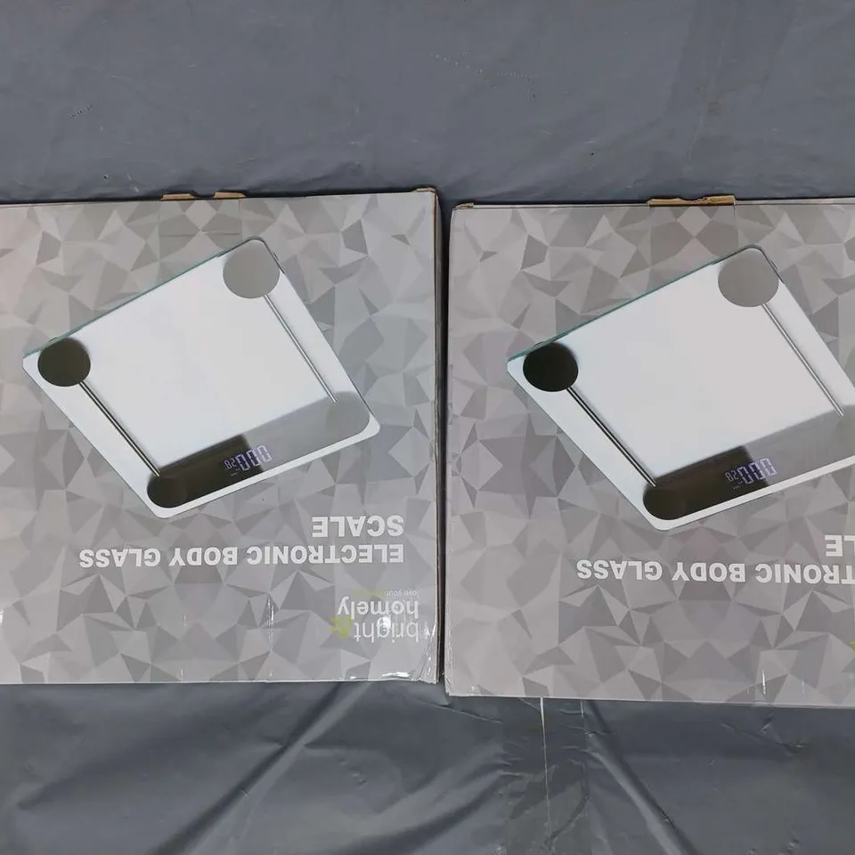 LOT OF 2 BRIGHT AND HOMELY ELECTRONIC BODY GLASS SCALE
