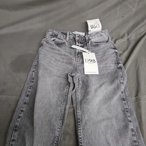 STRADIVARIUS DENIM JEANS – WOMEN’S GREY WASH, UK 6