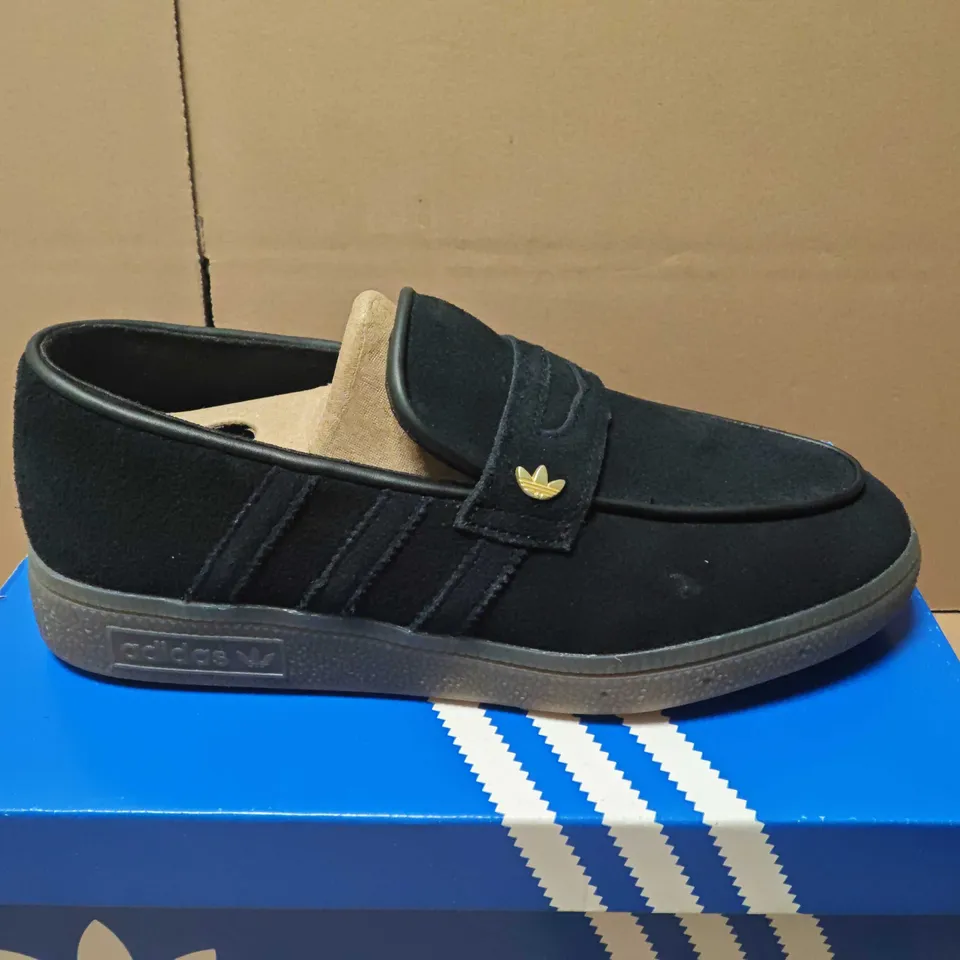ADIDAS HANDBALL SPEZIAL LOAFER W – BLACK NUBUCK, UK 5 (EU 38) – BOXED