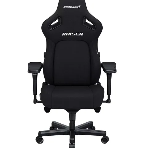KAISER 4 PREM L GAMING CHAIR - BLACK FABRIC 