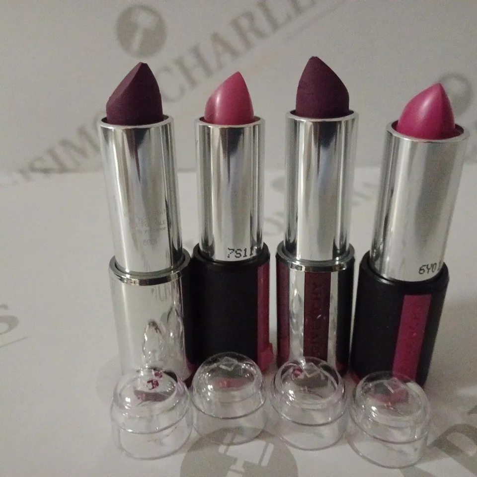 LOT OF 12 ASSORTED GIVENCHY LE ROUGE LIPSTICK TO INCLUDE ROSE DAHLIA 210, ROSE PERFECTO 209 AND VIOLINE RETRO 330 SHADES 