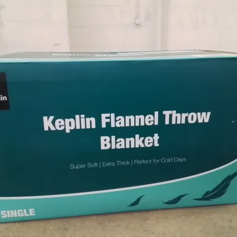 BOXED KEPLIN SINGLE FLANNEL THROW BLANKET 