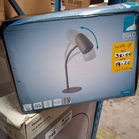 EGLO CARLO DESK LAMP – BOXED