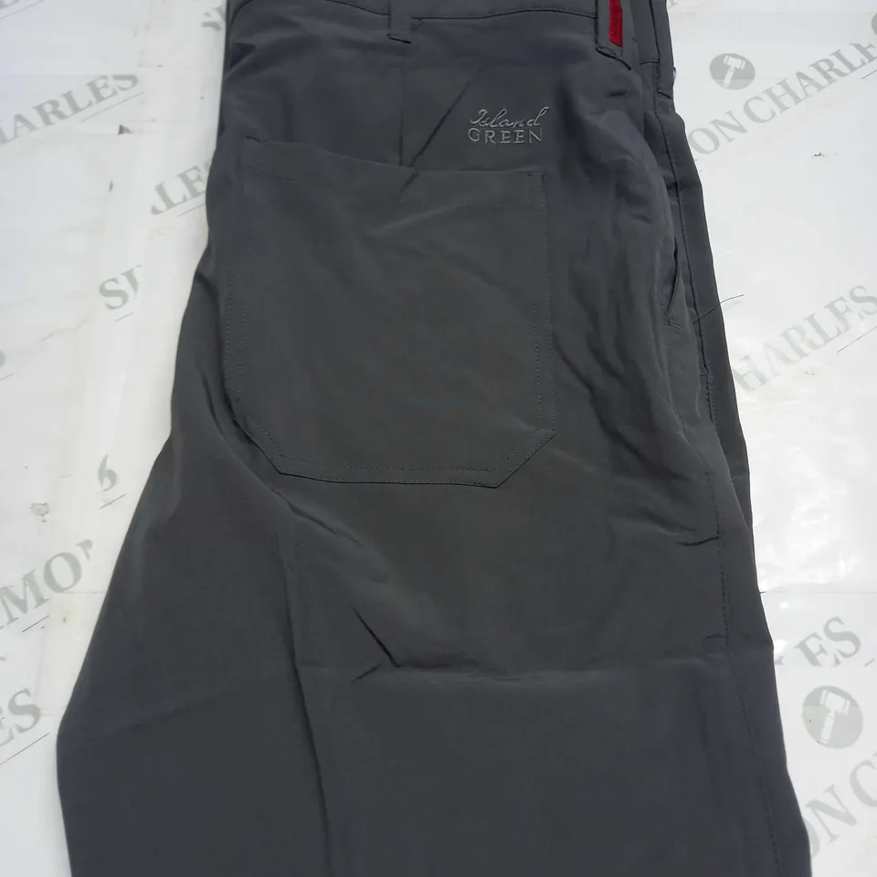 ISLAND GREEN TAPERED TROUSERS SIZE 34X29