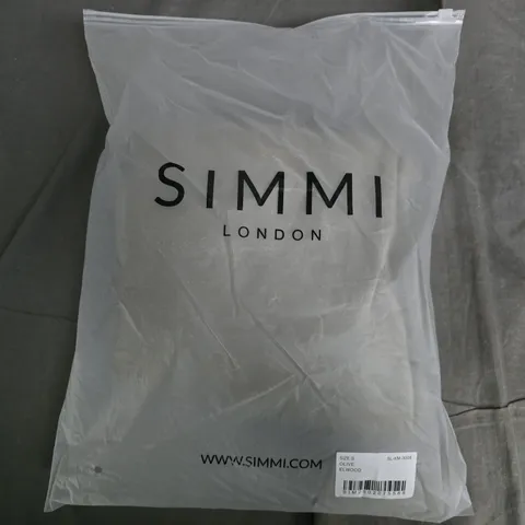 BAGGED SIMMI LONDON ELWOOD ESSENTIALS CUFFED JOGGER IN OLIVE - SMALL