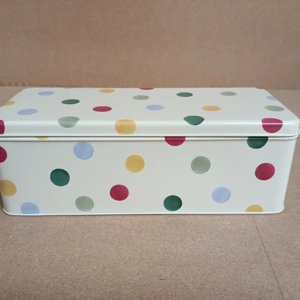 EMMA BRIDGEWATER POLKA DOT TIN BOX – STORAGE TIN