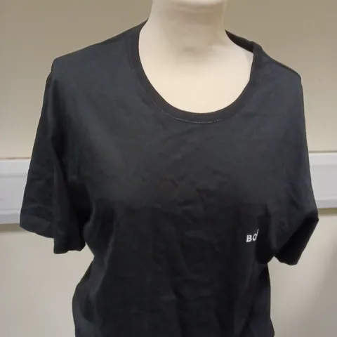 HUGO BOSS PLAIN BLACK T-SHIRT - XL