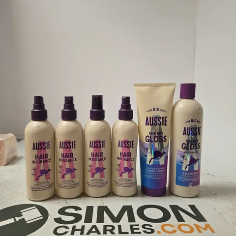 AUSSIE HAIR CARE COLLECTION – ASSORTED SHAMPOO & CONDITIONER BOTTLES & DETANGLER SPRAYS