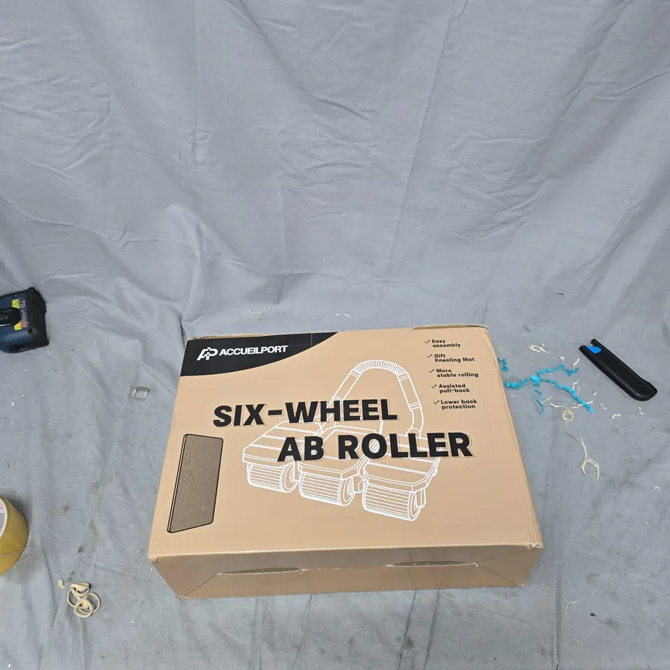 SIX-WHEEL AB ROLLER - BOXED FITNESS DEVICE