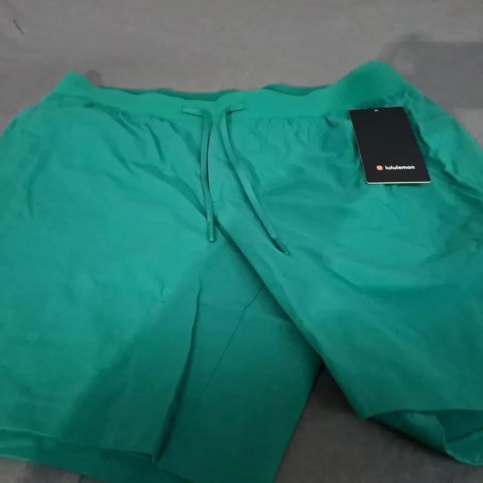 LULULEMON ZEROED IN SHORT 7' GREEN - SIZE XL