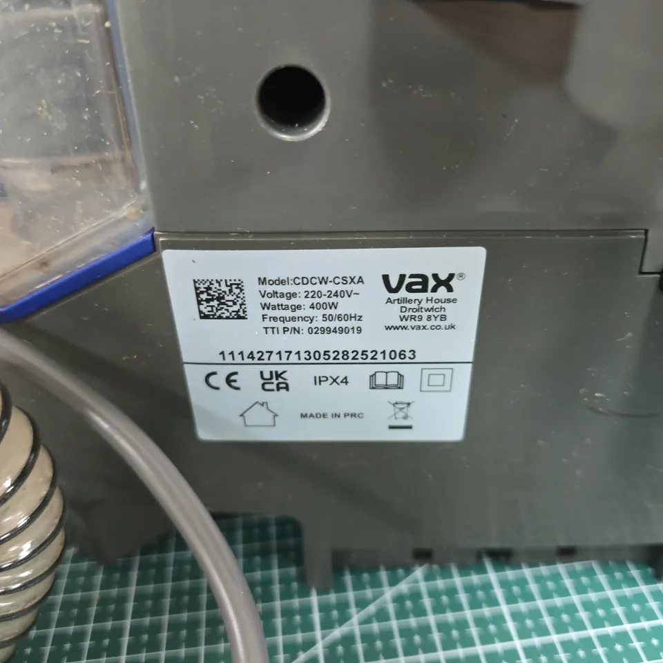 VAX CYLINDER VACUUM CLEANER WITH HOSE – MODEL CDCW-CSXA