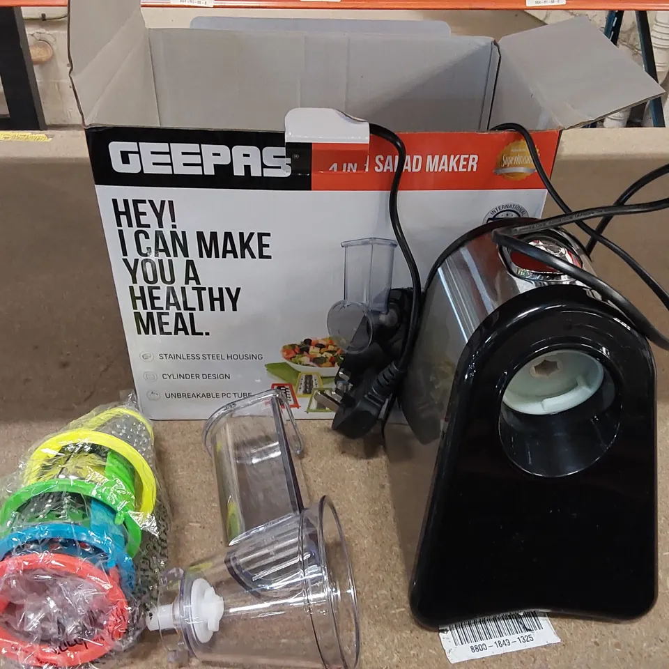 BOXED GEEPAS 4 IN 1 ELECTRIC SALAD MAKER - 200W (1 BOX)