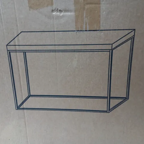 BOXED ANYA MIRRORED CONSOLE TABLE IN SILVER - COLLECTION ONLY